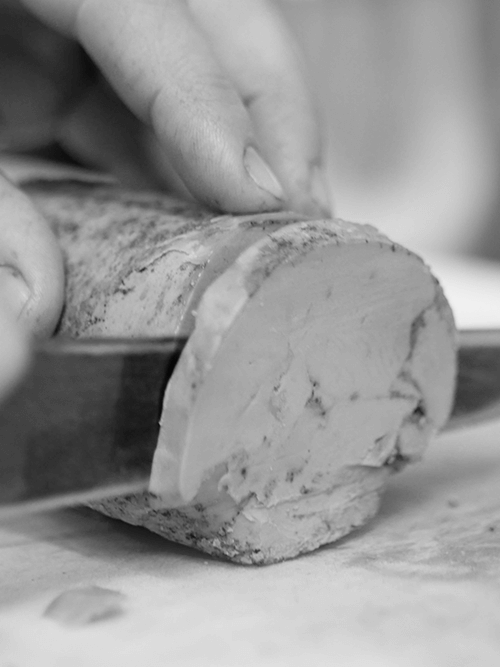 Découpe foie gras les coqs