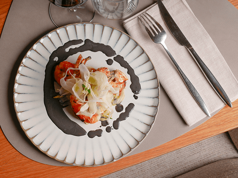 crevettes entrée les coqs